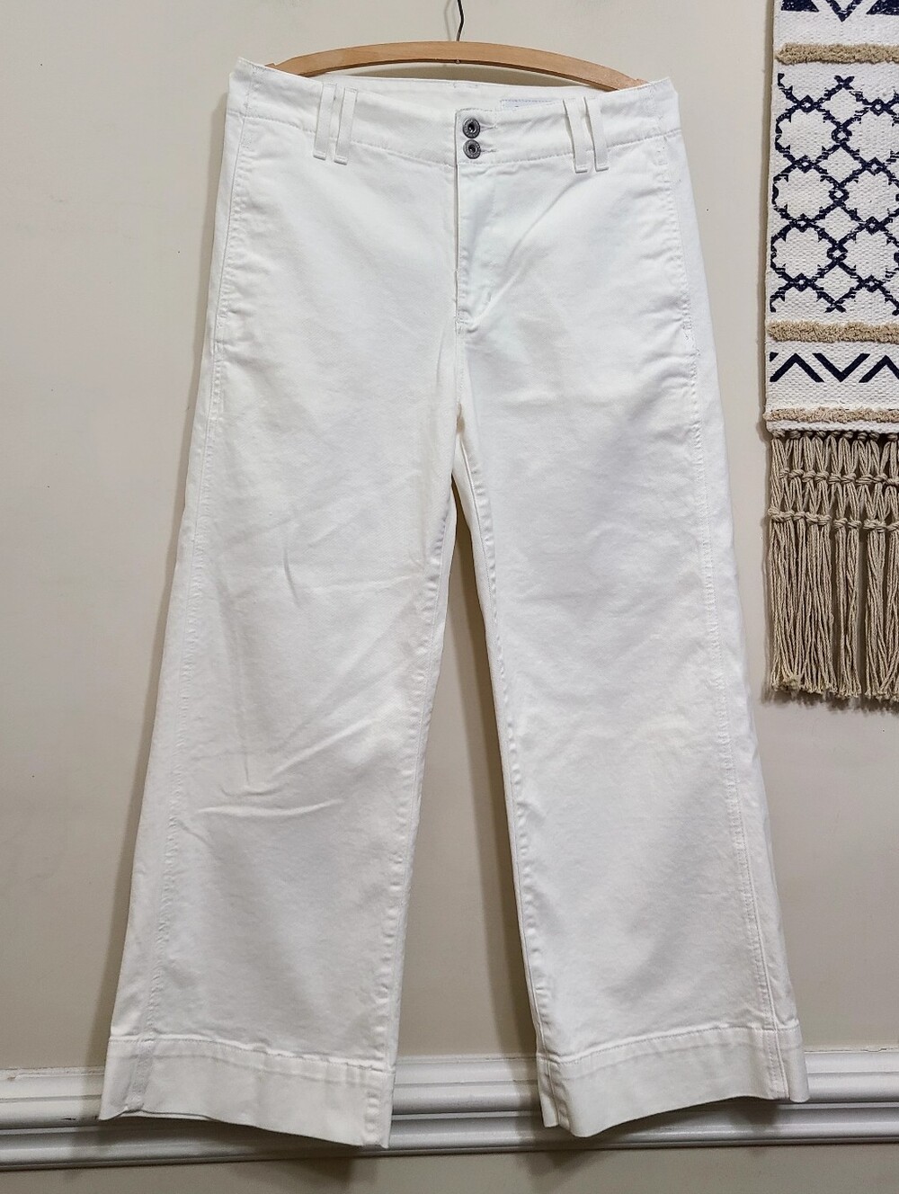 AG Adriano Golschmied Natasha Mid-Rise Crop Jeans in Powder Size 27 - Picture 6 of 9